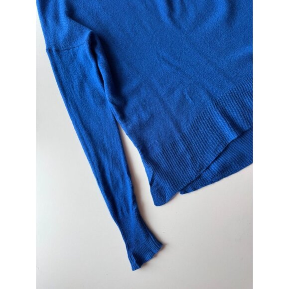 THEORY Karenia L Royal Blue 100% Cashmere Knit Oversized Sweater, Size P/S - Picture 9 of 16